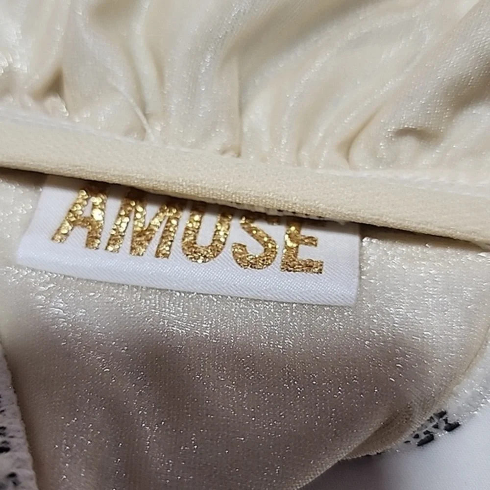 Amuse Society Paige Sahara High Neck Bikini Top - Women's Size XS‎